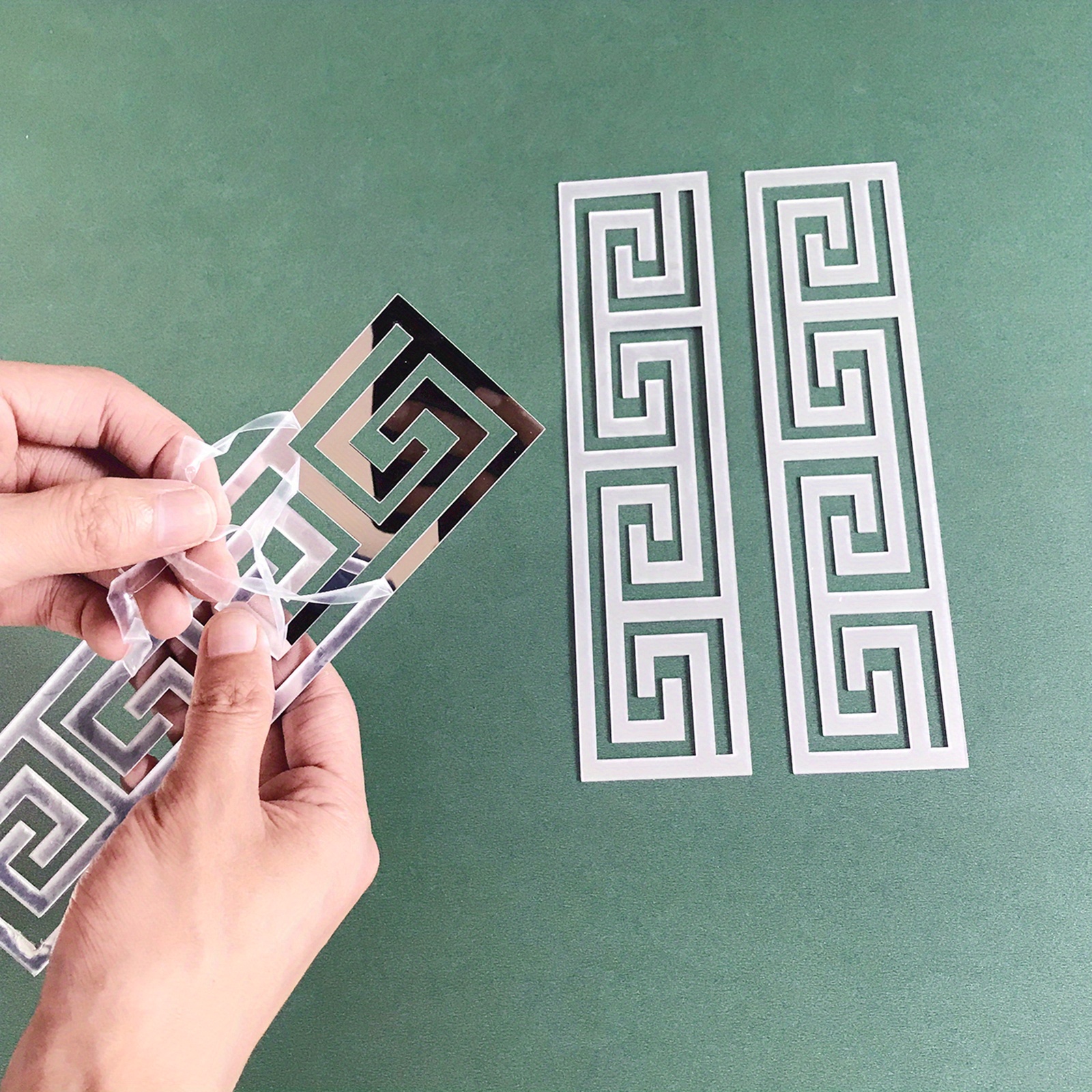 

12pcs Modern Geometric Mirror Sticker Set For Chic Wall Decor