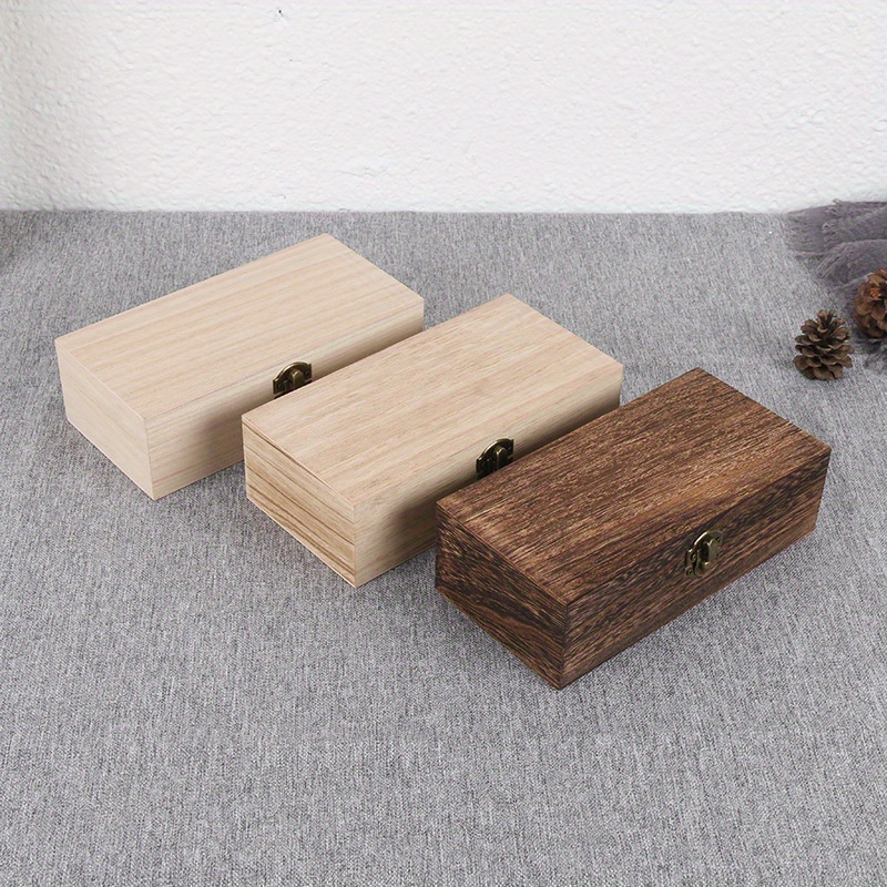 

Handcrafted Wooden Storage Box - Perfect For Gifts, Succulents & Jewelry Organizer Jewelry Box Trinket Box