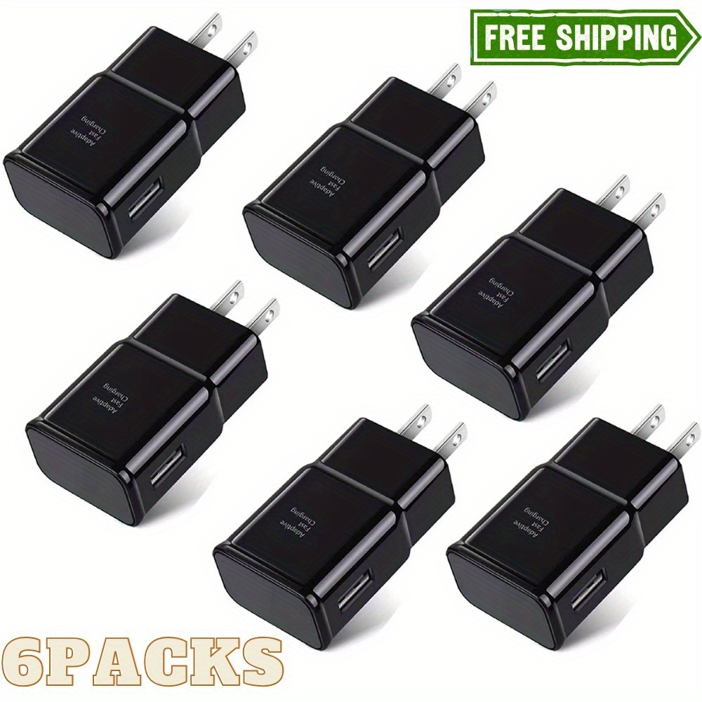 

Fastfish 6pcs Usb Fast Charger Adapter Head For For Phone, Fastfish