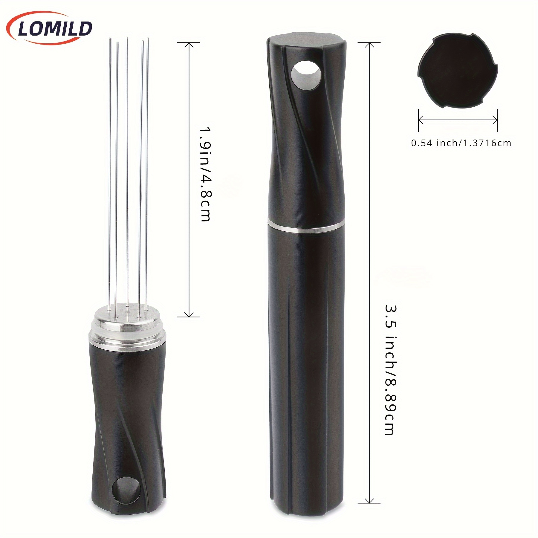   hexagon espresso stirrer 5 needle 0 4mm aluminum stainless steel coffee powder blender for baristas details 0