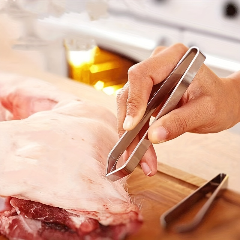 stainless steel kitchen tweezers multi purpose culinary fish