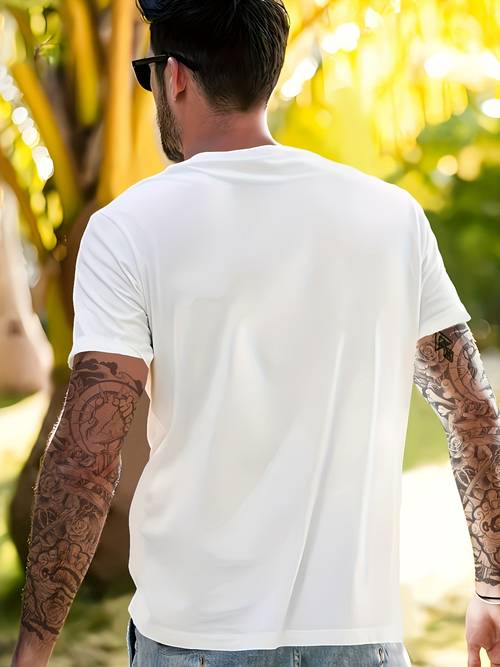 I Will Put You In The Trunk Print, Men's Round Crew Neck Short Sleeve, Simple Style Tee Fashion Regular Fit T-Shirt, Casual Comfy Breathable Top For Spring Summer Holiday Leisure Vacation Men's Clothing As Gift