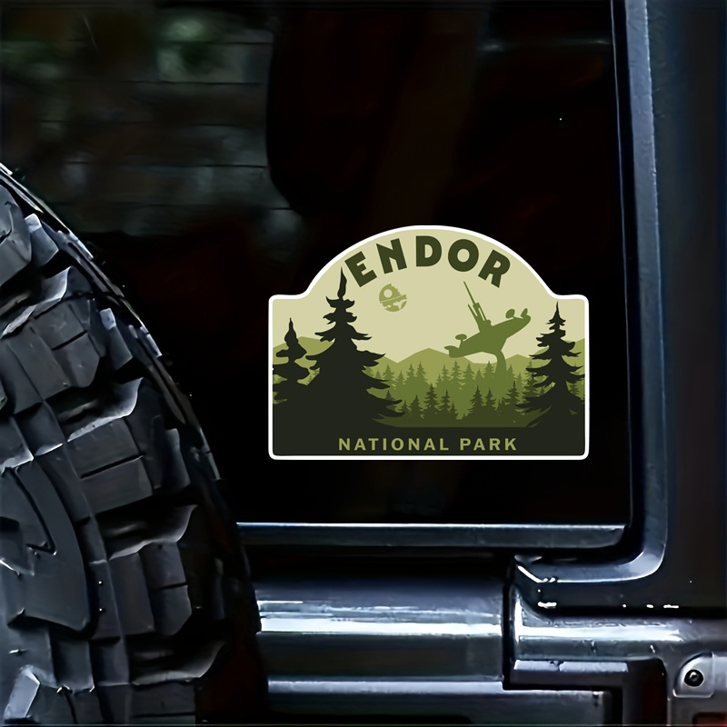 

customizable" Endor National Park Vinyl Decal - Durable Car Bumper Sticker For Exterior Accessories