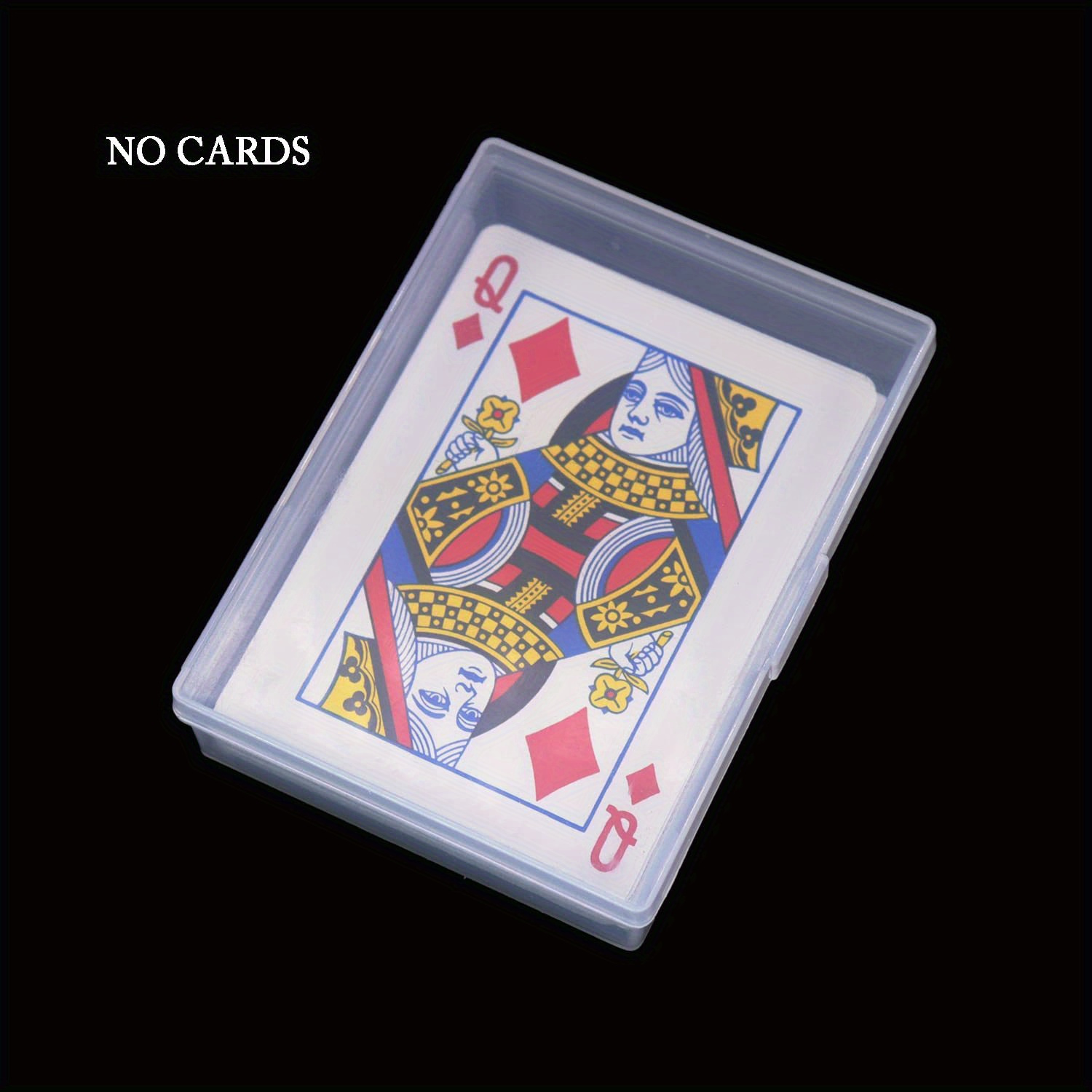 1pc Empty Playing Card Box Holder Storage Case Organizer Snap Closed Christmas, Halloween, Thanksgiving Gift