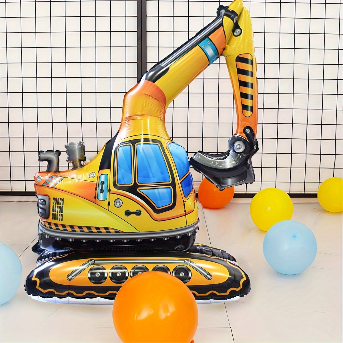 

1pc, Extra Large Excavator Foil Balloon, Excavator Truck Theme Birthday Party Decoration, Holiday Decoration, Celebration Decoration, Classroom Decoration, Home Decoration, Party Decoration Supplies