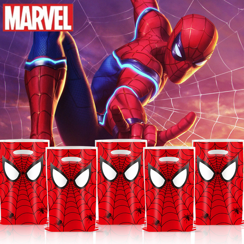 

10pcs Spider-man Birthday Party Return Gift Bags, Spider-man Marvel Hero Theme Party Plastic Gift Bags, Candy Bags Disposable Gift Bags