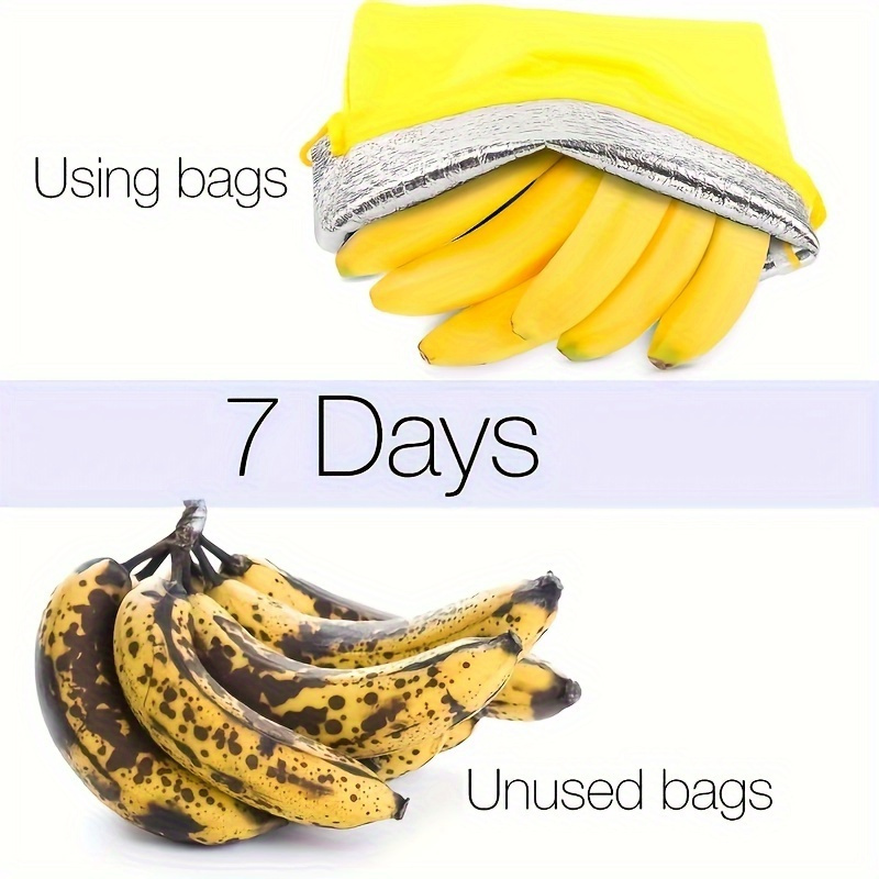 Large Capacity Food-Grade Nylon Banana Storage Bag with Aluminum Bead Closure And Double Stitching - Keeps Bananas Fresh for Up to 7 Days,Reusable Produce Bags,Reusable Produce Bag