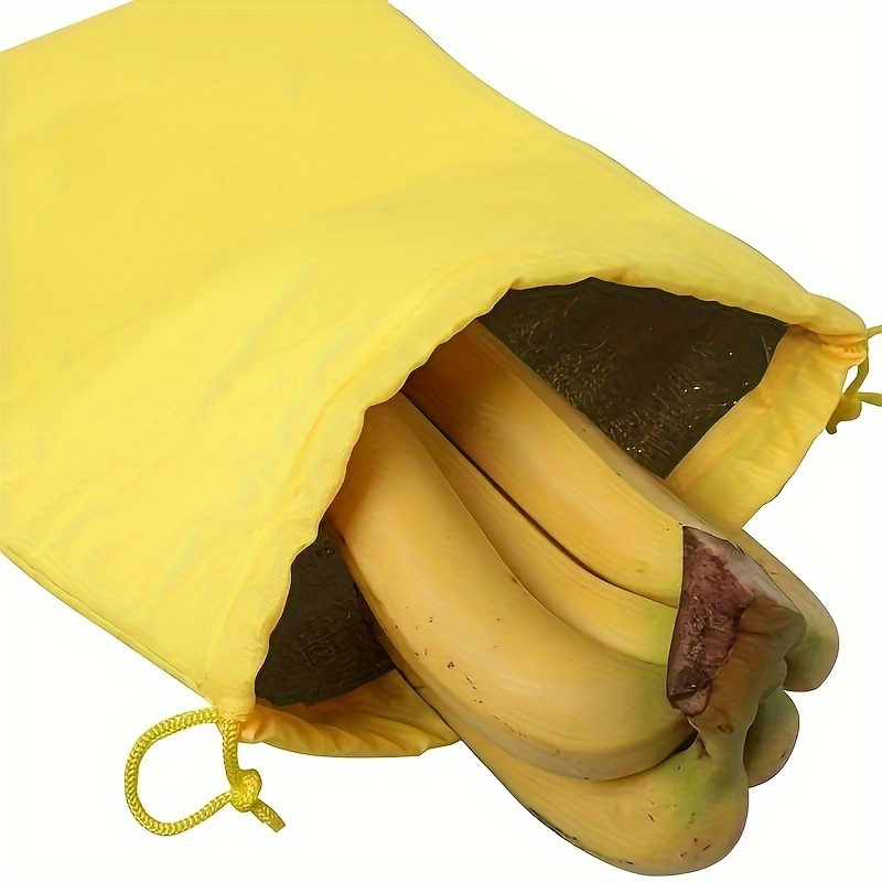 Large Capacity Food-Grade Nylon Banana Storage Bag with Aluminum Bead Closure And Double Stitching - Keeps Bananas Fresh for Up to 7 Days,Reusable Produce Bags,Reusable Produce Bag