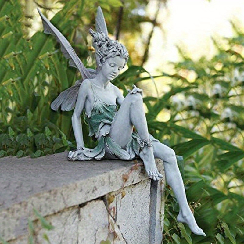 

Resin Fairy Statue Garden Sculpture, Outdoor Lawn Decor, Indoor Collectible Figurine, Holiday Gift Home Decor Accessory