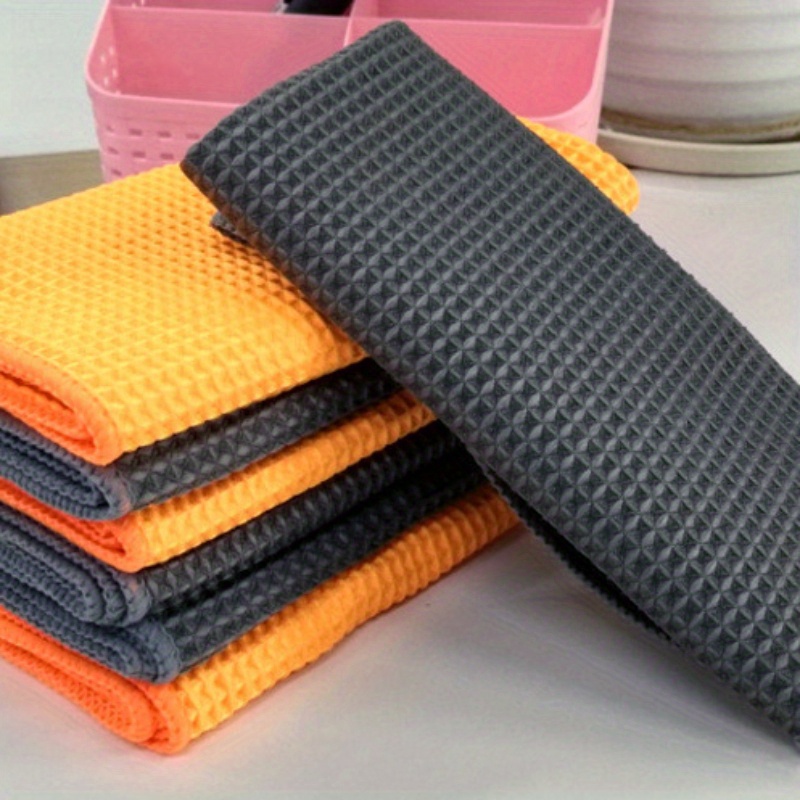 

Microfiber Towel, Honeycomb Ultra- Waffle Washing Cloth, Cleaning Square, Grid Detailing Towel For