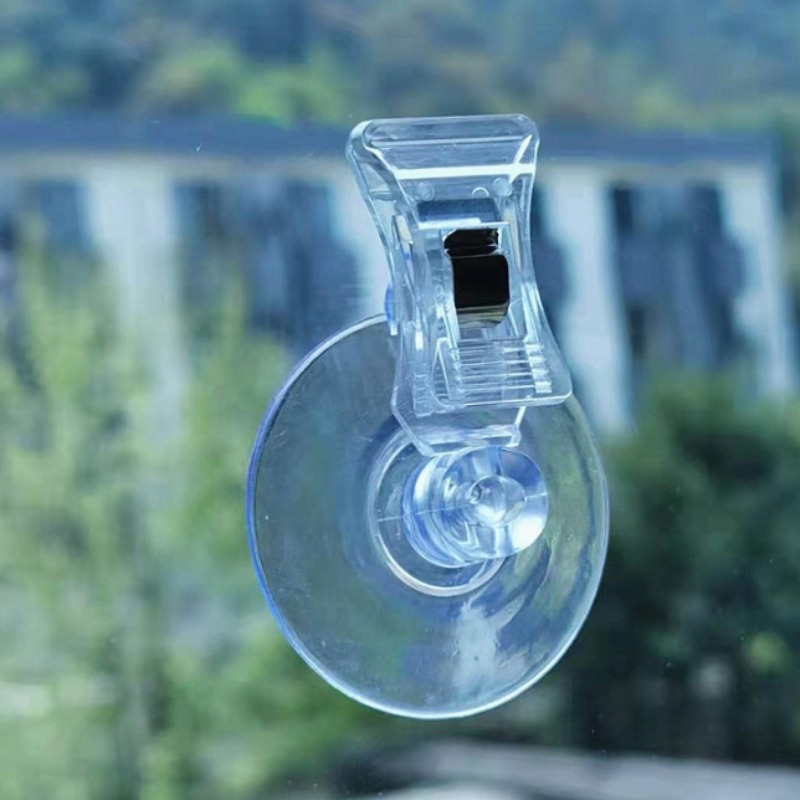 

Clear Pvc Suction Cup Clips: 2/4/6 Pcs, Multi-functional, Office, Wall, Window, Door, , Living Room, Mall, Other (activating Clips)