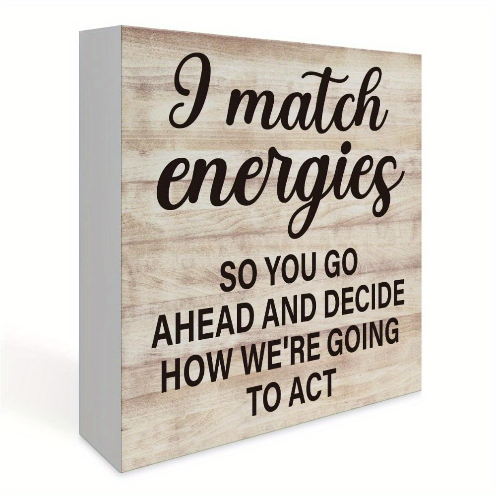 

Funny 'i Energies' Sign - Home Office Desk, Decor | Ideal Gift For Coworkers And Boss