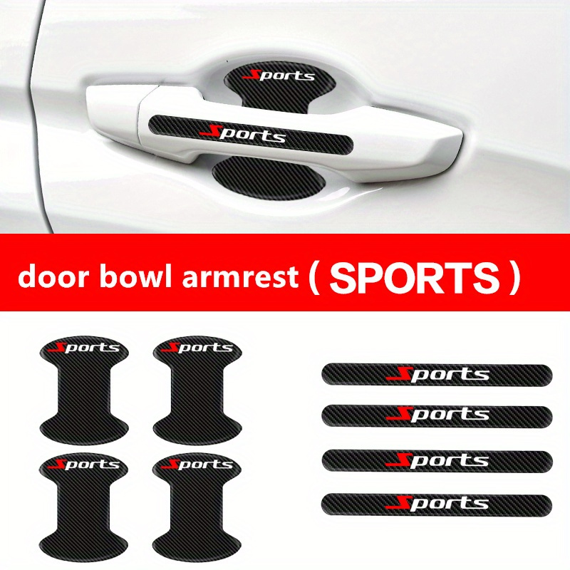 TEMU 8pcs/set Car Door Handle Protector, Universal Car Scratches Paint Protection Sticker Car Door Bowl Protection Sticker Car Accessories