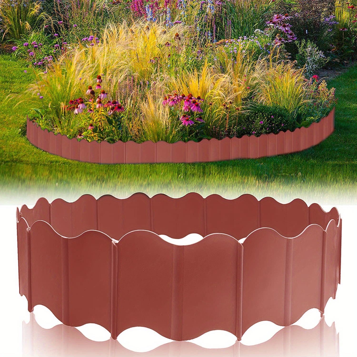 Pioli Per Bordi Da Giardino 20 Cm – 50 Punte Di Ancoraggio In Nylon Per Aiuole, Prato E Tessuto Pacciamante