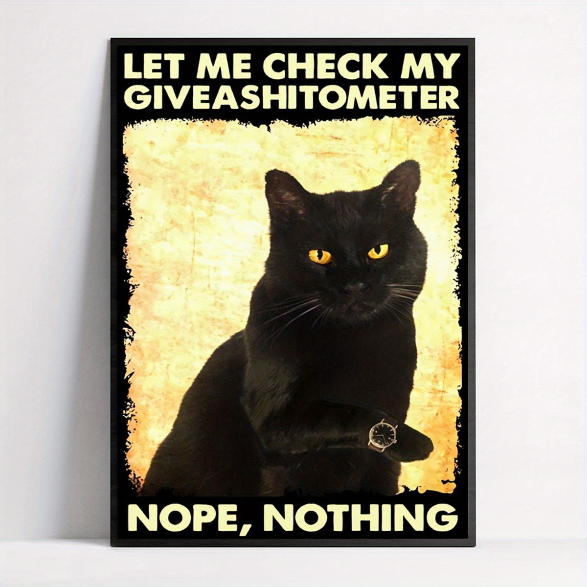 Black Cat Vintage Posters Art Wall Prints Funny Bathroom - Temu