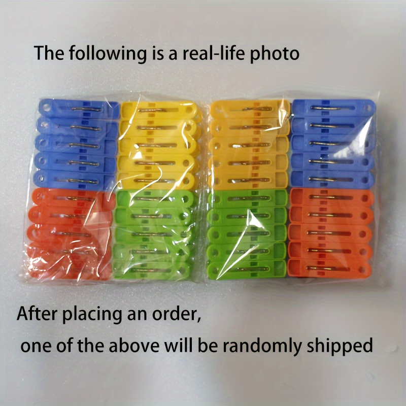 40pcs colorful plastic clothespins   household organizing accessories windproof small laundry clips for drying   and socks clothes pins details 6