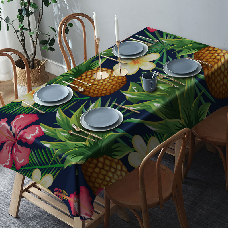 

Summer Bash: 1pc Vibrant Printed Tablecloth - Durable Polyester, Dust & Stain Resistant For Indoor/outdoor Parties