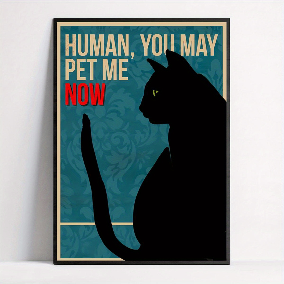 Black Cat Vintage Posters Art Wall Prints Funny Bathroom - Temu