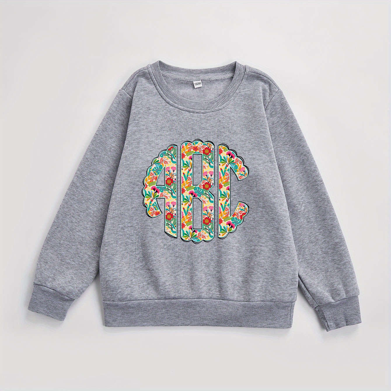 

Customized Content & Graphic Print Girls' Casual & Cozy Long Sleeve Pullover Sweatshirt Top