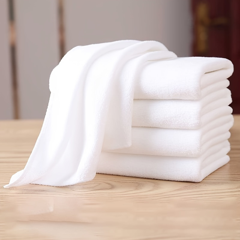

Ultra-soft Cotton Hand Towel - Quick-dry, Super Absorbent Face & Bath Towel, Modern White Design For Kitchen & Bathroom Essentials