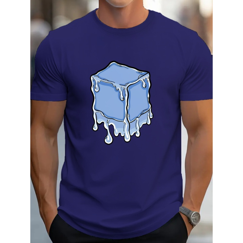 

Colorful Melting Ice Block G500 Pure Cotton Men's T-shirt Comfort Fit