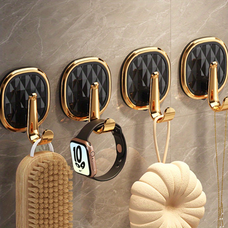 Hook Free Punching Strong Adhesive Schoolbag Hanging Clothes Hook Suction Cup Kitchen Hanging Hook Clothes Key Sticky Hook, Utility Hooks