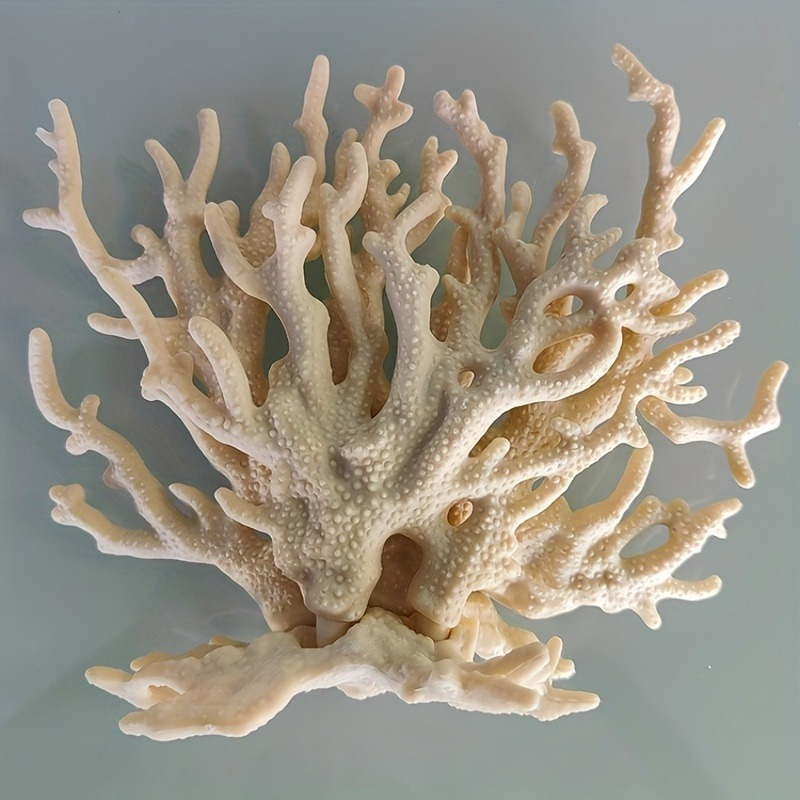 

Artificial Coral Resin Ornaments For Fish Tank, Colorful Aquarium Landscaping Decor, Aquatic Plants And Reptiles Submarine Scenery Decoration - 1pc