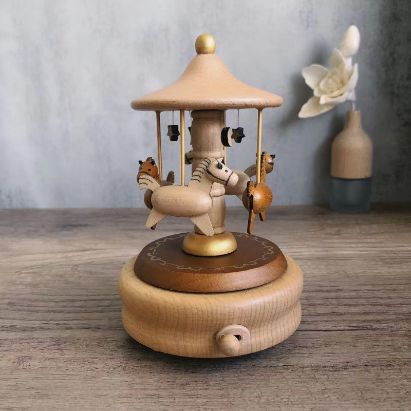 TEMU de de de Madera a - Estilo , No Requiere Pilas, Regalo de para Niñas Pequeñas, Decoración del Hogar, Adorno, Regalo