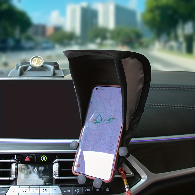 

Foldable Car Phone Holder, Nylon Material, Non-reflective, , Air Conditioner Outlet Mount, Sunshade Navigation Screen Protector, , Non-waterproof