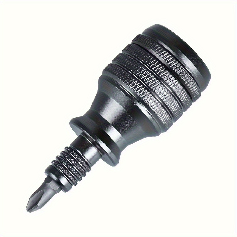 TEMU Destornillador 7 en 1, destornillador industrial de de aleación de aluminio, , puntas de destornillador de ranura Phillips, herramienta manual multiusos