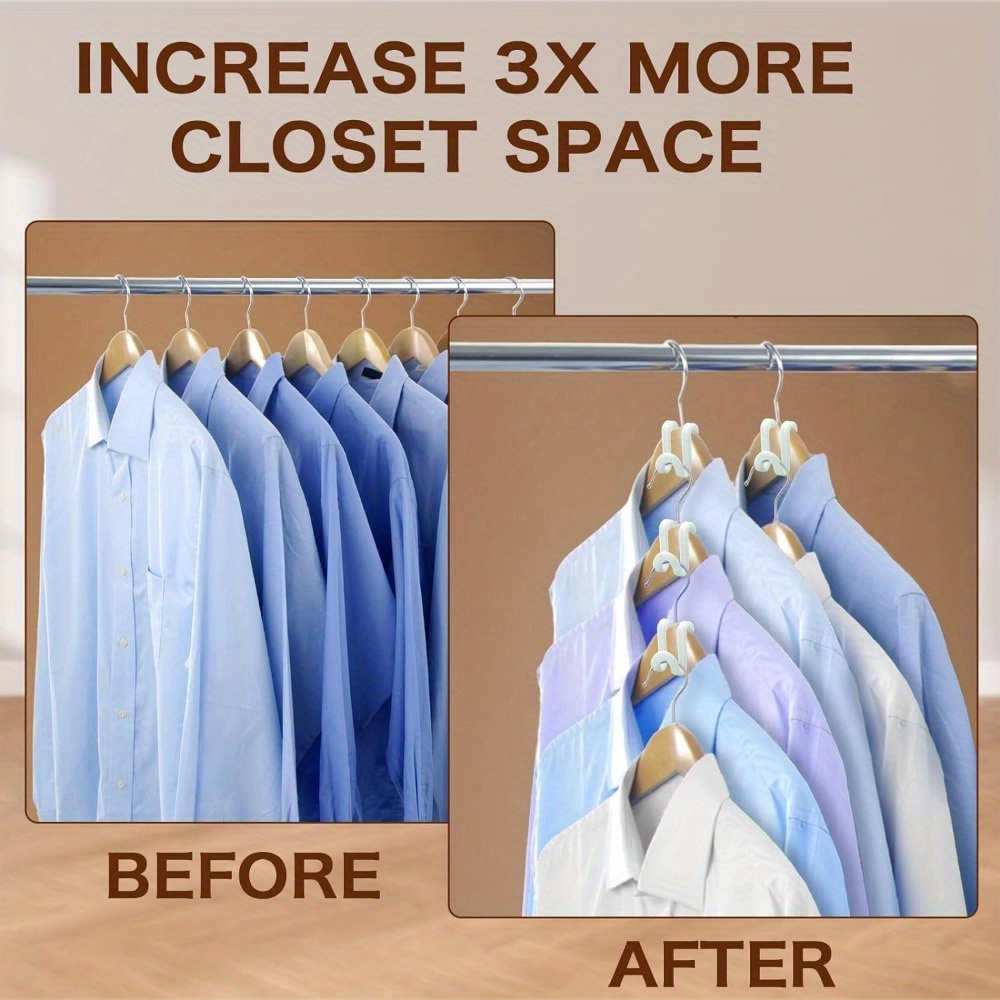 heavy duty plastic clothes hanger connector hooks space Temu