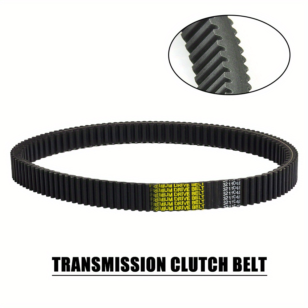 

Heavy-duty Double Cogged Drive Belt 3211048, High-strength Aramid Fiber, 0.47 Inch Thickness, For Atvs, Utvs, And Snowsports Equipment, Power Transmission Clutch Belt
