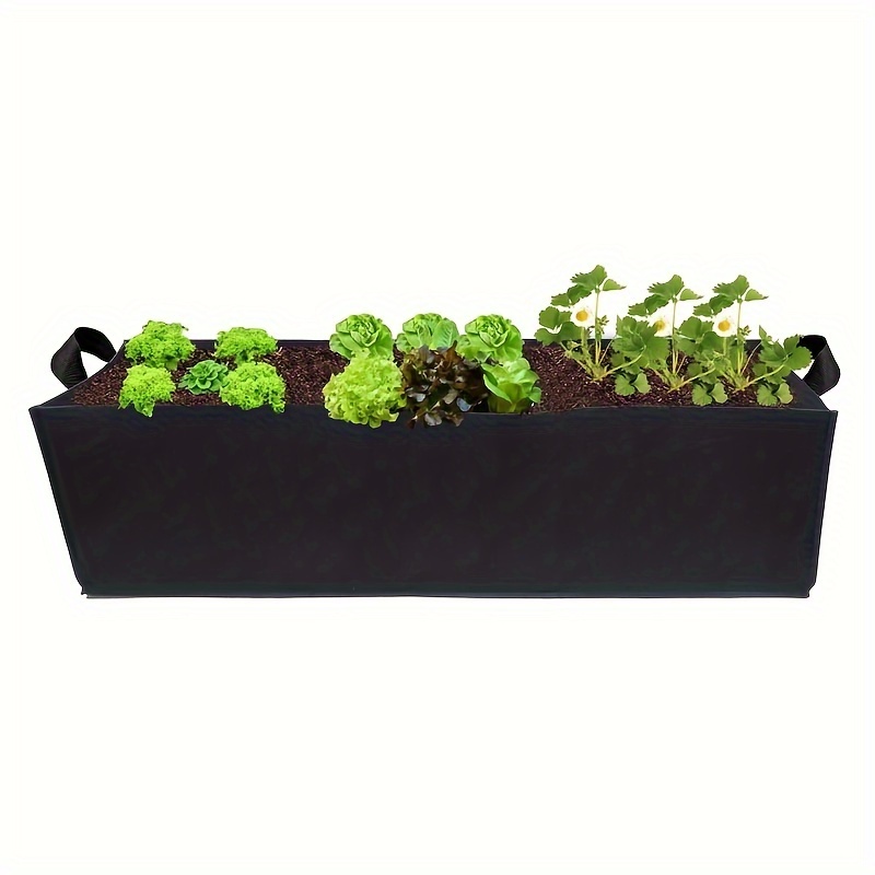 

10-gallon Black Heavy Fabric Raised Garden Bed - Durable, Breathable Planter For Vegetables, Potatoes & Onions - Perfect For Indoor/outdoor Use