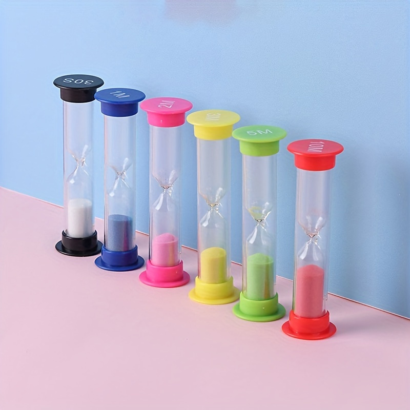 6pcs vibrant timer timer set small sand clock for kitchen dining   decor accessory details 0