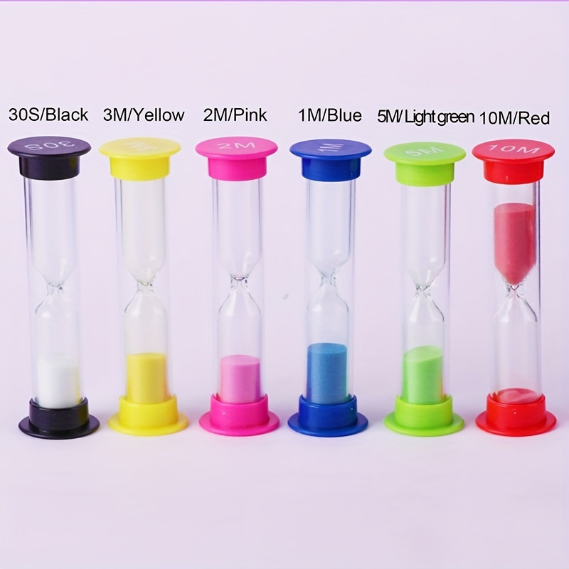 6pcs vibrant timer timer set small sand clock for kitchen dining   decor accessory details 5