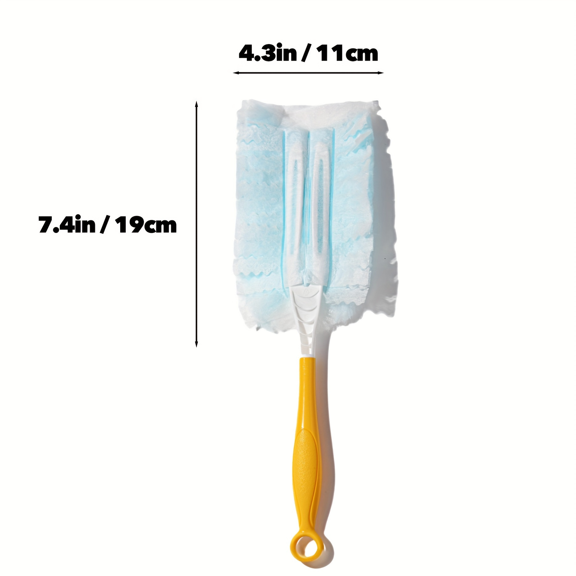 10 pack electrostatic disposable duster refills easy dust removal for bedroom bathroom kitchen furniture no electricity or battery needed handle not included cleaning tools accessories details 2