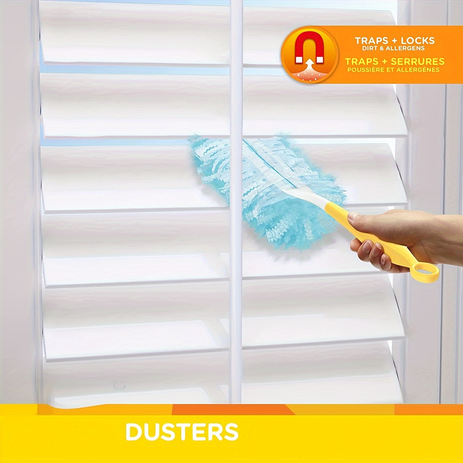 10 pack electrostatic disposable duster refills easy dust removal for bedroom bathroom kitchen furniture no electricity or battery needed handle not included cleaning tools accessories details 8