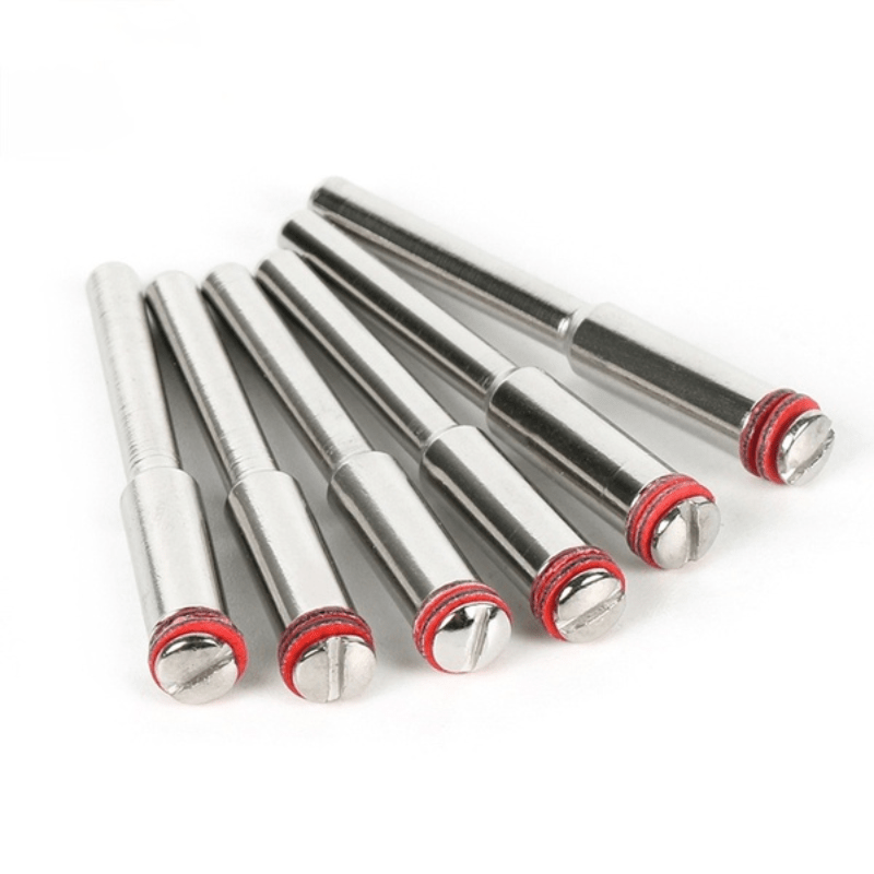 

6-piece Rotary Tool Mandrels Kit: 1/8" Shank Mandrels For Disc Cutting, Polishing & Drilling Attachments - No Power Required