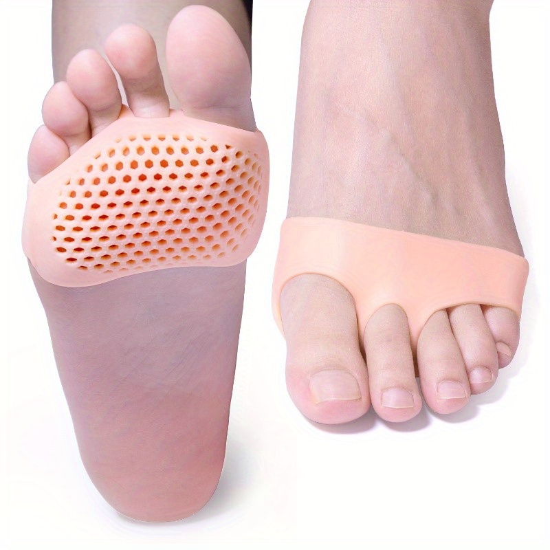 

6-piece Silicone Gel Foot Cushions - Breathable, Odorless Insoles For Men & Women | Prevents Corns, Calluses & Blisters
