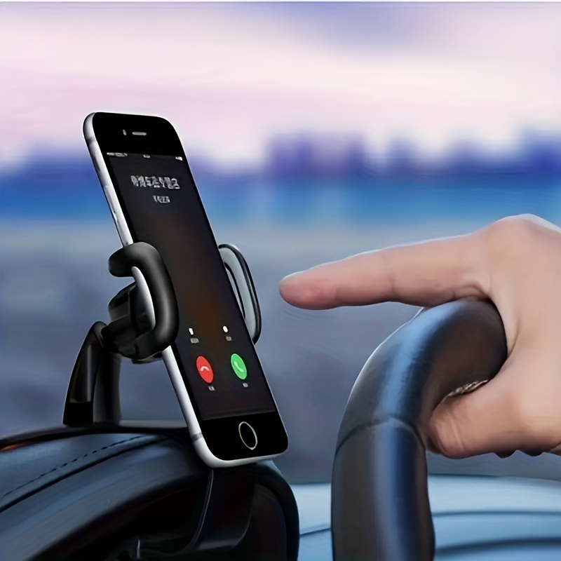 

360-degree Rotating Car Phone Holder: Universal Handsfree Phone Holder For Car Dashboard, Suitable For All Smartphones - Abs Material, Adjustable, Fits Ac Vents