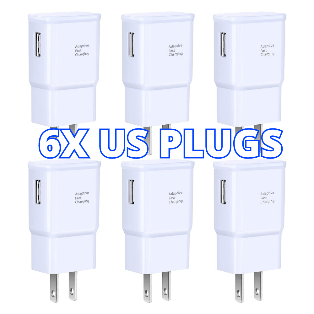 

Fastfish 6pcs Usb Charger Power Adapter Charging Us Lot