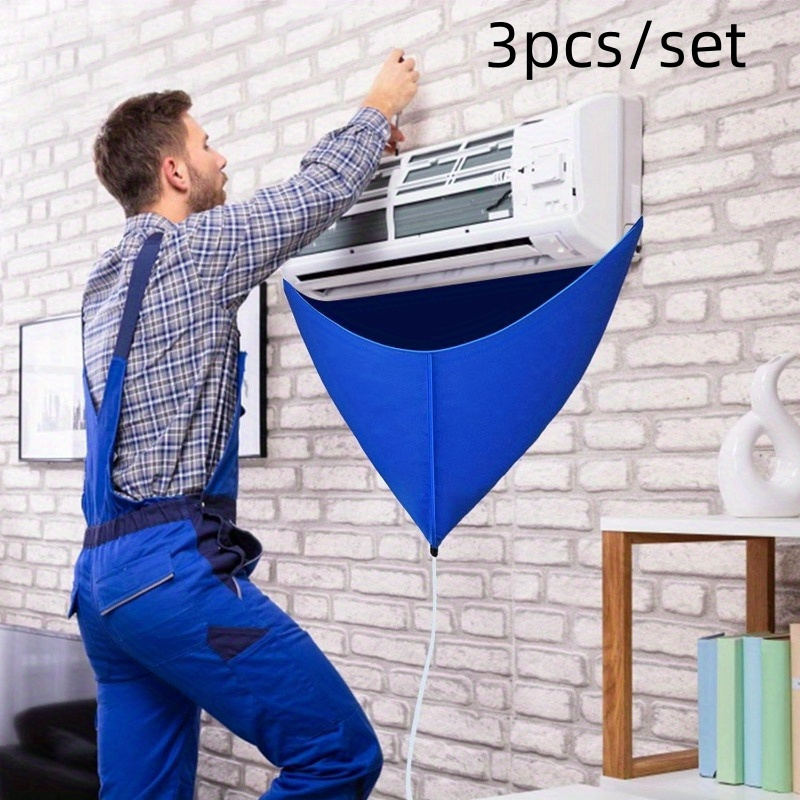 

3pcs Air Conditioner Cleaning Kit: Service Bag, & Cover - Your Split Ac Running (bag+2m Pipe)