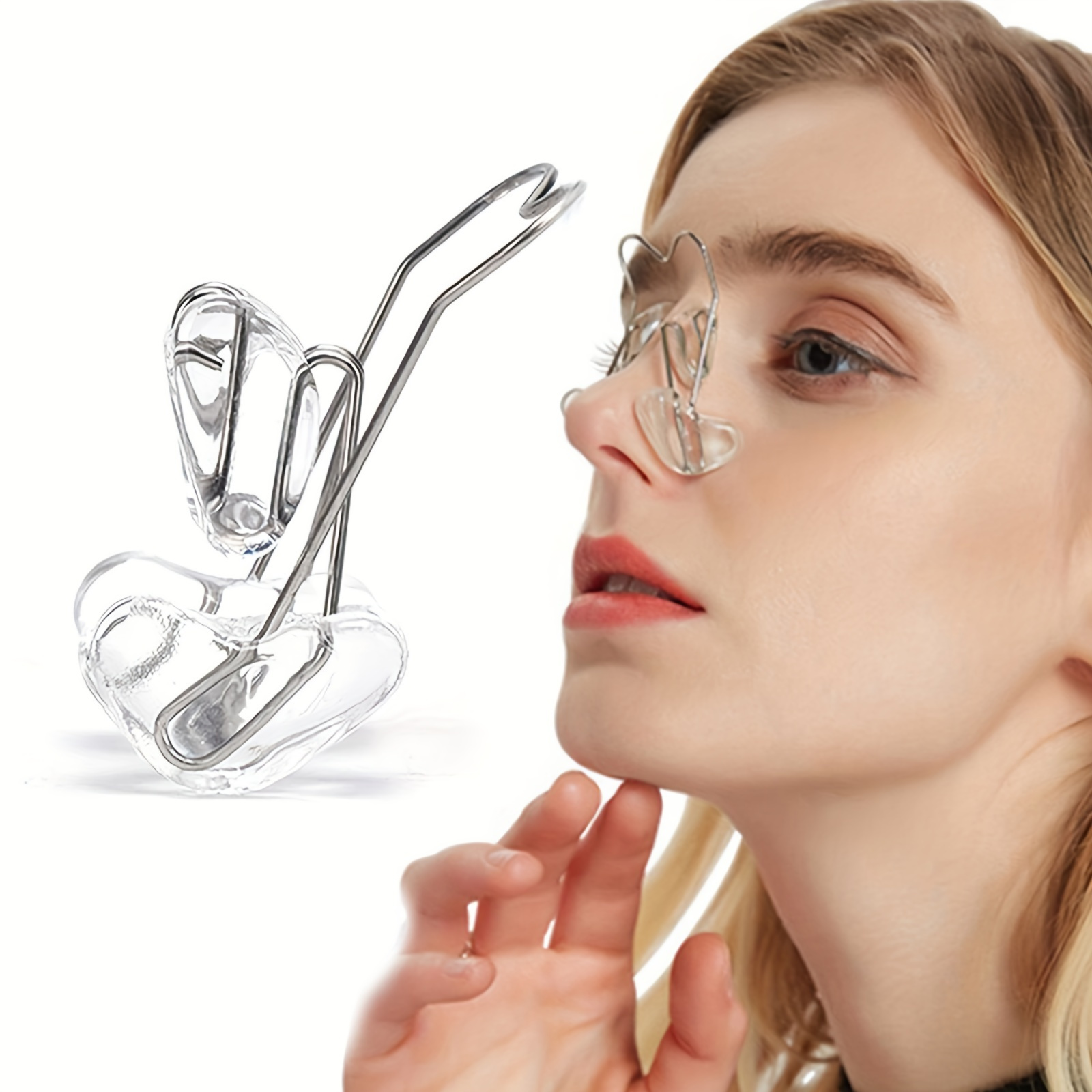 silicone nose shaper clip fragrance free battery bridge straightener lifter for a more defined look details 1