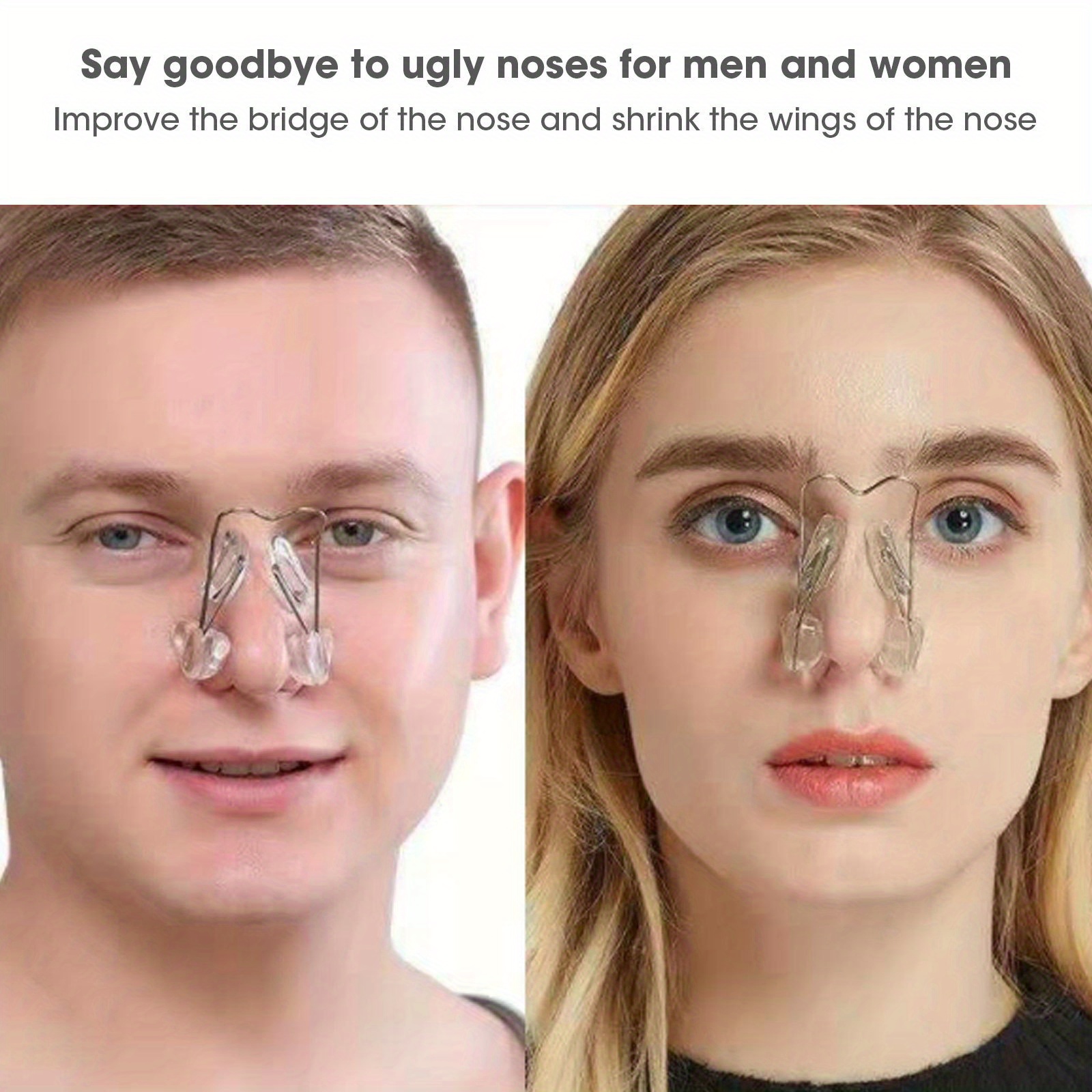 silicone nose shaper clip fragrance free battery bridge straightener lifter for a more defined look details 0