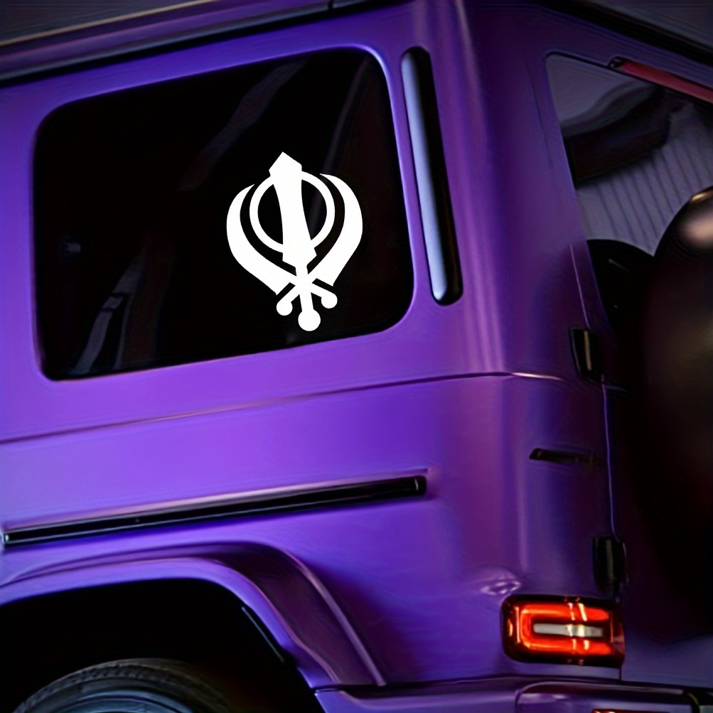 Autocollant En Vinyle Symbole Sikh Sticker Découpé Durable - Temu France