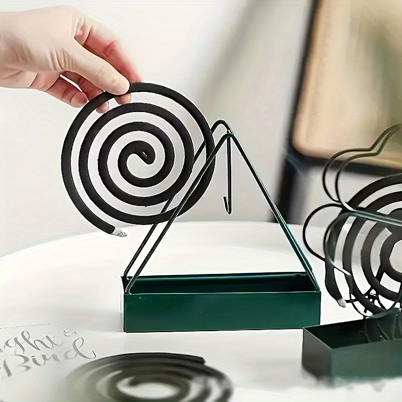 triangular nordic style mosquito coil holder minimalist   fire resistant dust   for home decor details 0