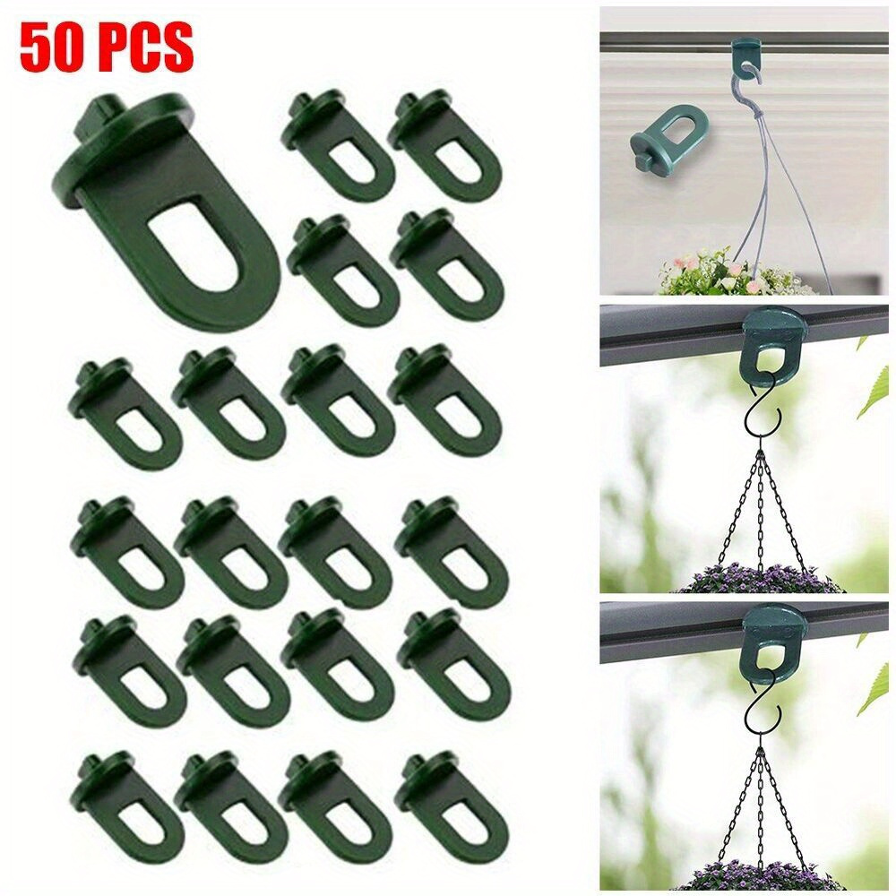 E-shop 50 Stück Gewächshaus-Pflanzenstützclips – Strapazierfähiges PP-Material, unregelmäßige Form, geeignet für den Gartenbau im Freien den