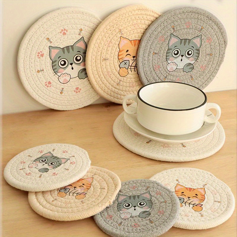 

Cat Placemats & Table - , , Polyester In //, For , Platters
