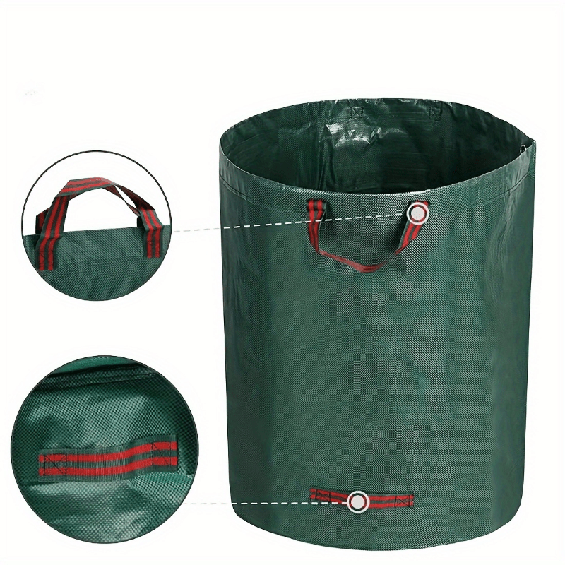 

Heavy-duty Waterproof Garden Trash Bag - Large Capacity For Leaves, Weeds & Branches