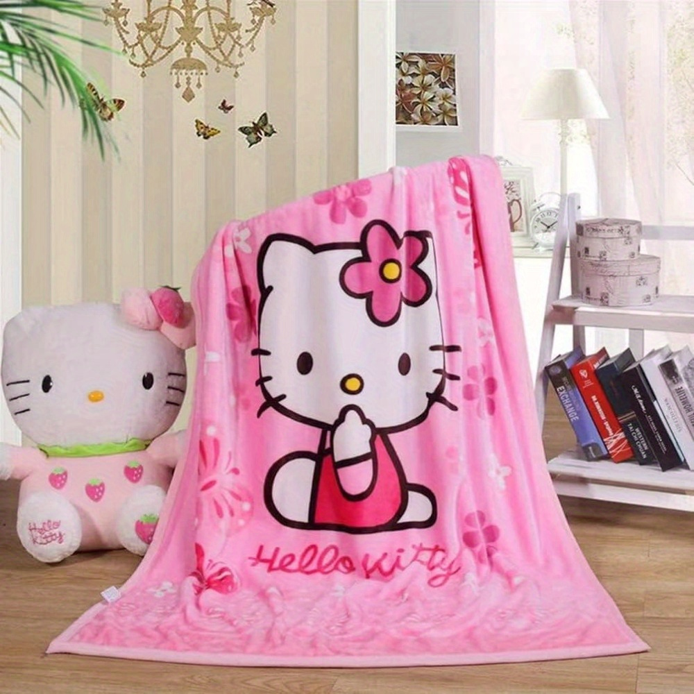 

Authorized Sanrio With A Warm And Cuddly Sanrio Blanket Featuring A Delightful Hello Kitty Design. This Soft And Plush Flannel Cover Will Keep You Comfortable And Snug.